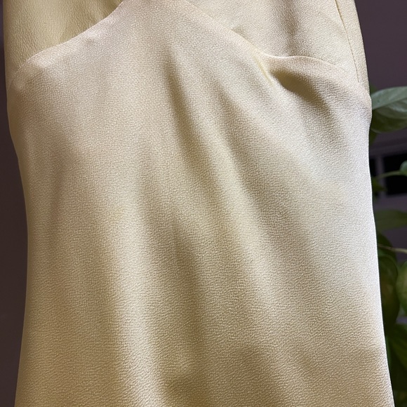 PARK & FIFTH yellow silk dress - Picture 3 of 6